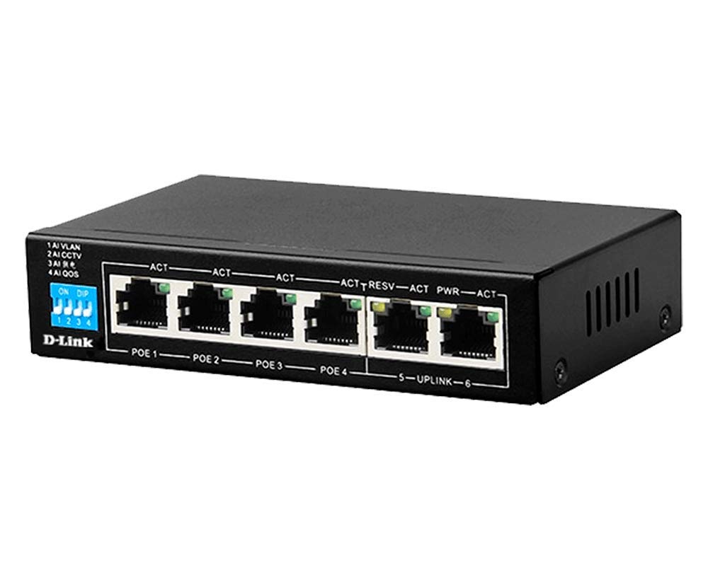 Buy D-Link 4 Port Gigabit Poe Switch DGS-F1006P-E