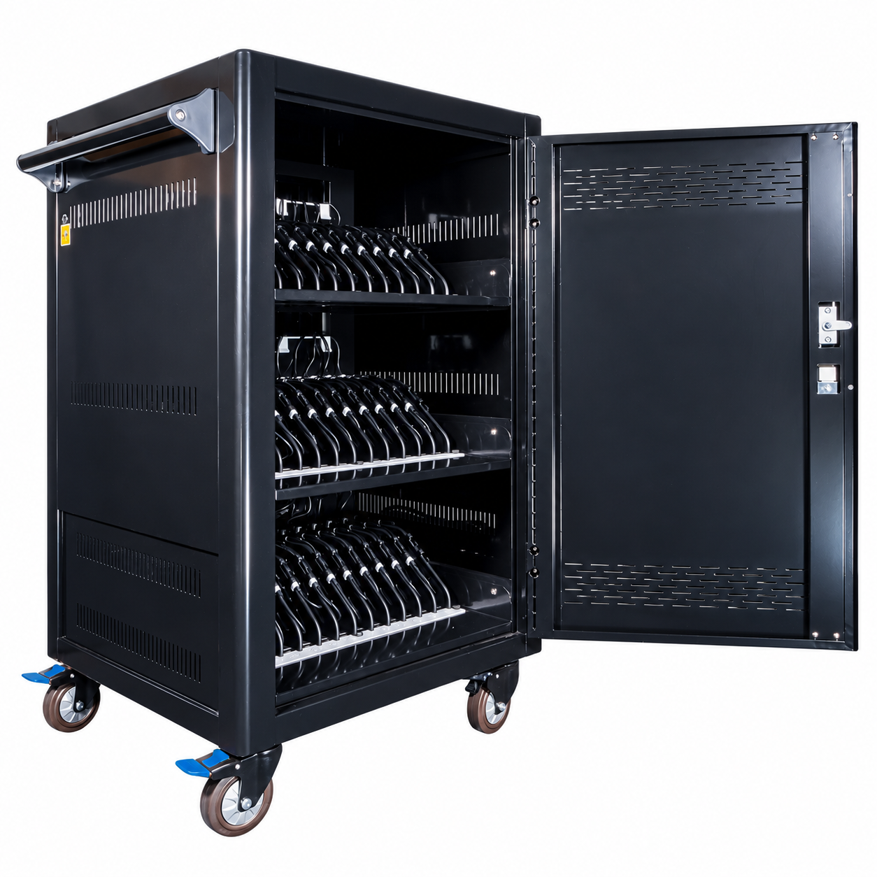 Power Technologies PT-36-H65C CRT-LTE-S36L-U-H65C 36-Bay USB-C Smart Charging Cart