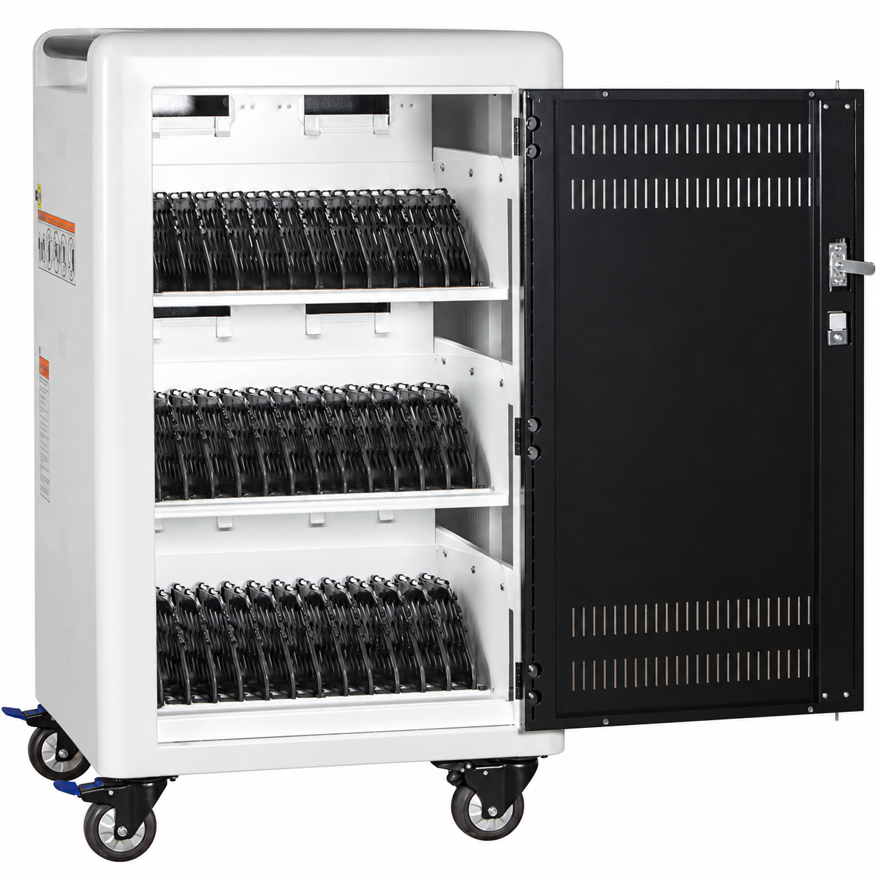 Power Technologies AC-PLUS-T CRT-PLS-S36L-U 36-Bay Secure Smart Charging Cart