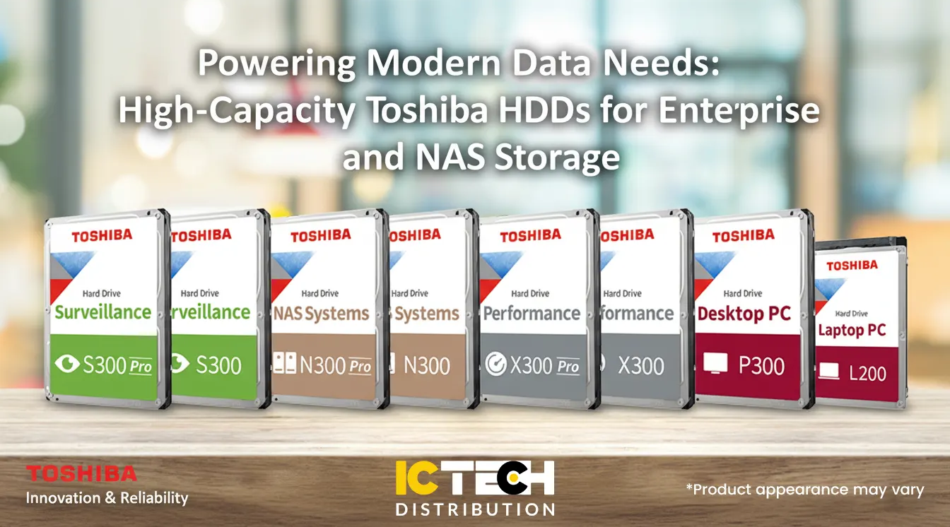 Powering Modern Data Needs: High-Capacity Toshiba HDDs for Enterprise and NAS Storage