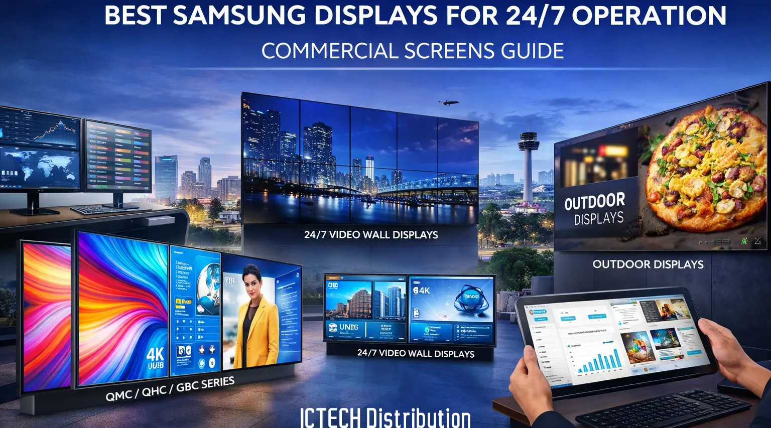 Best Samsung Displays for 24/7 Operation – Commercial Screens Guide