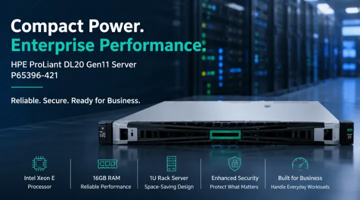 HPE ProLiant DL20 Gen11 P65396-421: Compact Server for Growing UAE Businesses
