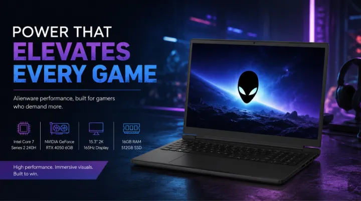 Alienware LDA15260 Gaming Laptop: Power, Speed, and Immersive Gaming for UAE Gamers