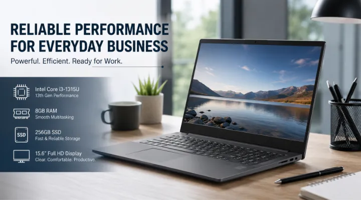 Lenovo V15 G5 IRL i3-1315U 8GB 256GB SSD DOS (83GW0076UE): A Practical Business Laptop for Everyday 