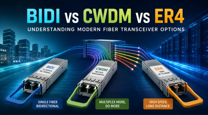 BIDI vs CWDM vs ER4: Understanding Modern Fiber Transceiver Options