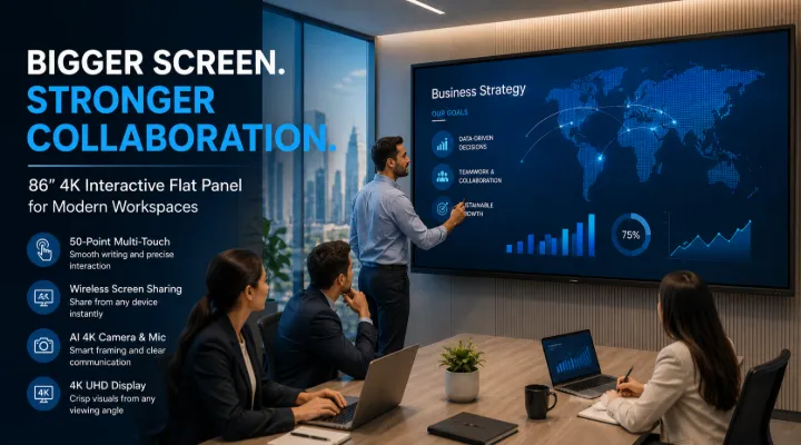 MARS MRS-86T10 86-Inch Interactive Flat Panel for UAE Workspaces
