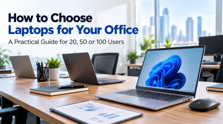 How to Choose Laptops for a 20, 50 or 100-Person Office