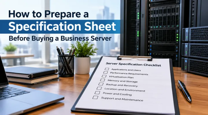Buying Your First Business Server: Build a Specification Sheet Before Requesting a Quote