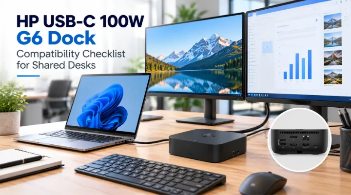 HP USB-C 100W G6 Dock 9X3V1UT: A Compatibility Checklist for Shared Desks