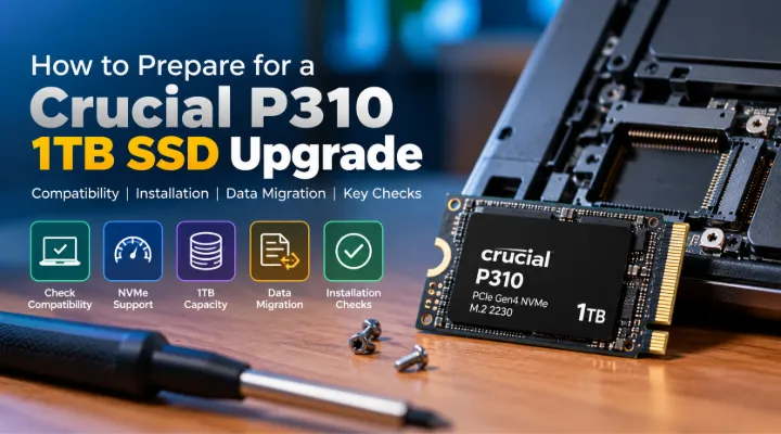 Crucial P310 CT1000P310SSD2: Check M.2 2230 Compatibility Before a Storage Upgrade
