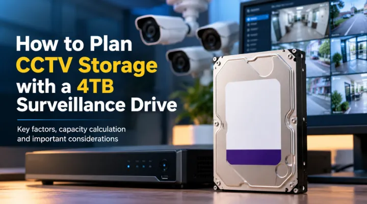 WD Purple WD43PURZ 4TB: Planning CCTV Storage Capacity and Retention